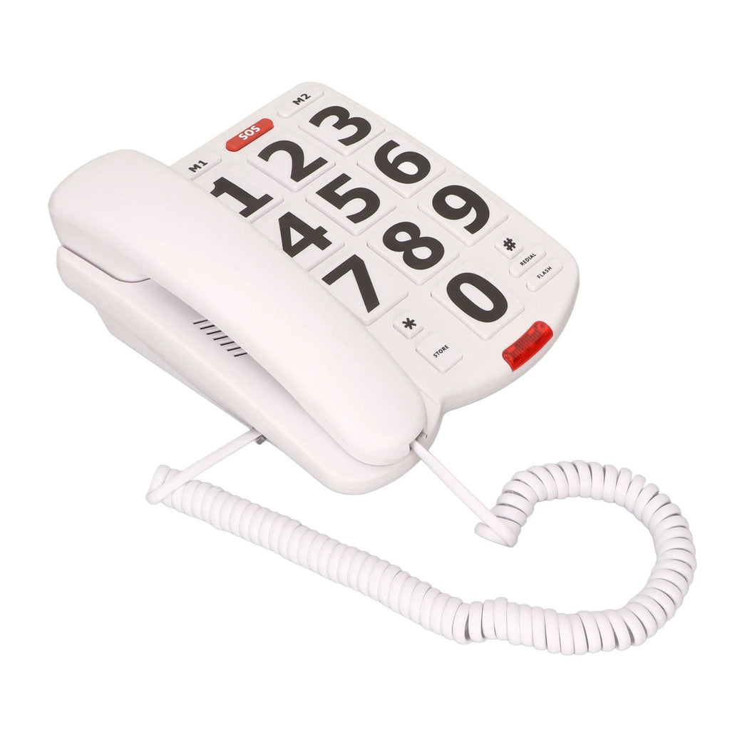 Big Button Telephone, Adjustable Volume, Last Number Redialing Corded Landline