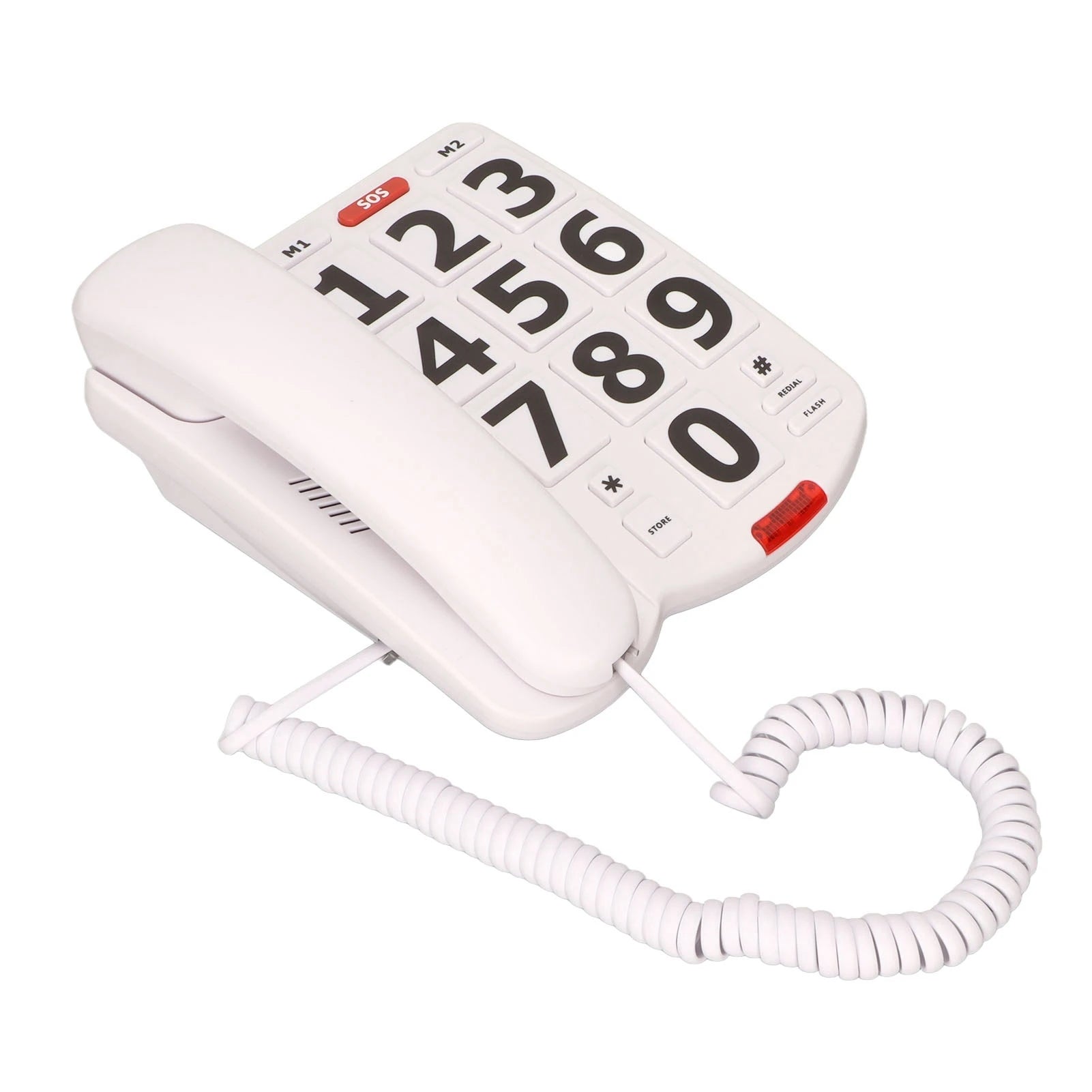 Big Button Telephone, Adjustable Volume, Last Number Redialing Corded Landline
