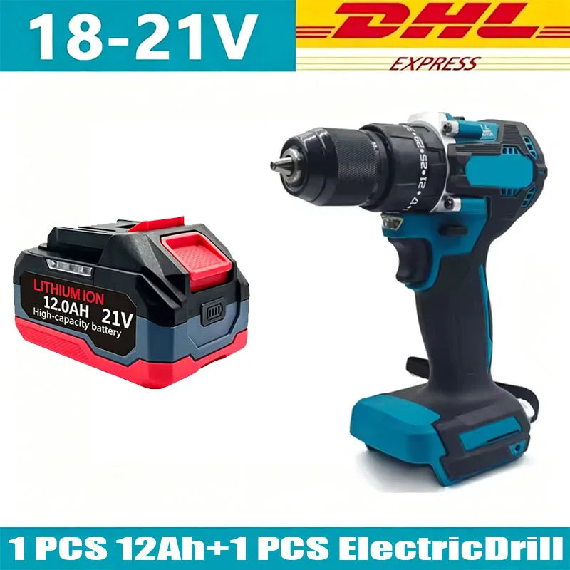 Rechargeable Li-Ion Batteries & Charger Suitable for Cordless Makita 18V/21V Power Tools