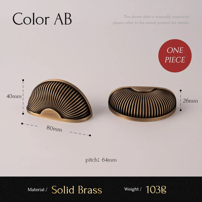 Santaya Brushed Antique Brass Handles