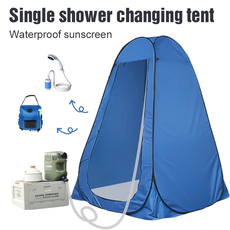 WESTTUNE Portable Pop-Up Camping Shower Tent, Privacy Changing Fitting Room Tent, Shelter Mobile Toilet Tent