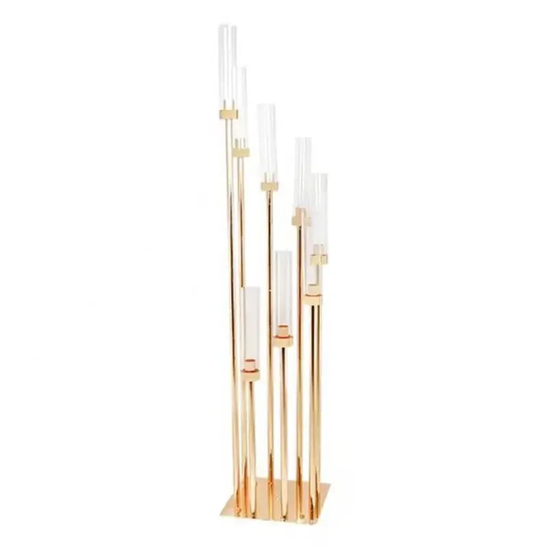 2-10pcs 5/8Heads Metal Candelabra Candle Holders
