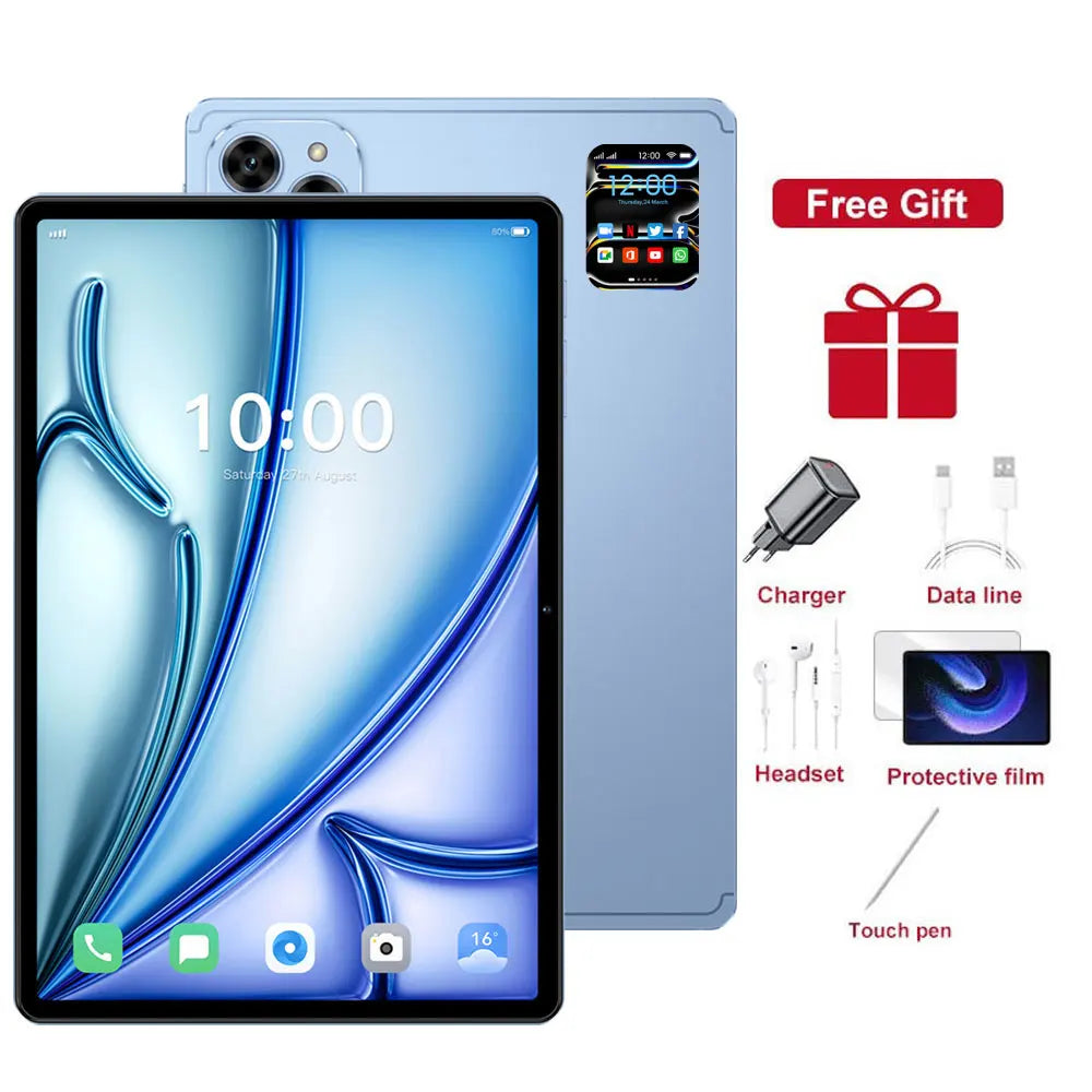 2026 New Pad 7s Pro Original Android 22GB+2TB 10.1inch Tablet Global Version 5G Dual SIM Card Tablets PC WIFI Tab For kids Gifts