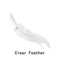 Amber Clear Crystal Feather Chandelier For Staircase