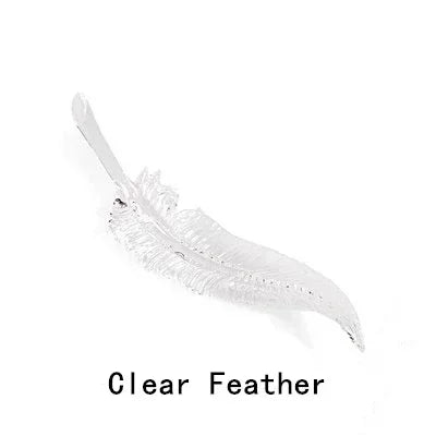 Amber Clear Crystal Feather Chandelier For Staircase
