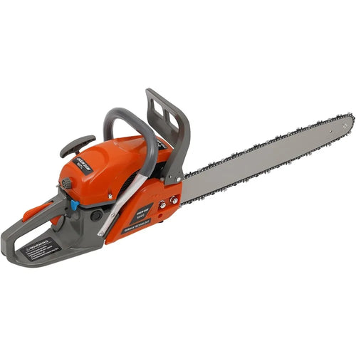 22Inch Gas Chainsaw 2-Stroke 60CC 2.8KW Engine Handheld Gas Power Chain Saw with Air-cooled Petrol Saws Set for Wood Cutting