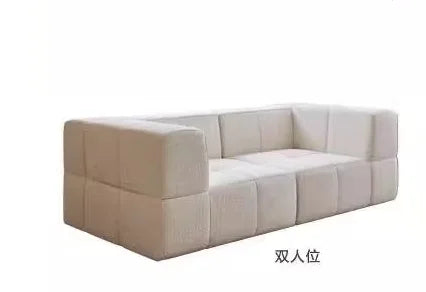 Living Room Compressed Vacuum Sofas, Modern Small Apartment Fabric Living Room Sofa