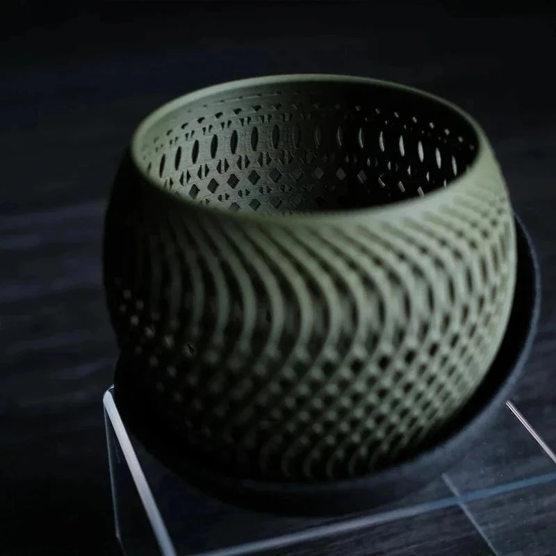 3D Printed Orchid Flower Pot, Polygonal Succulent Flower Pot