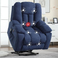 Large Power Lift Recliner with Massage, Heat & USB for Elderly,