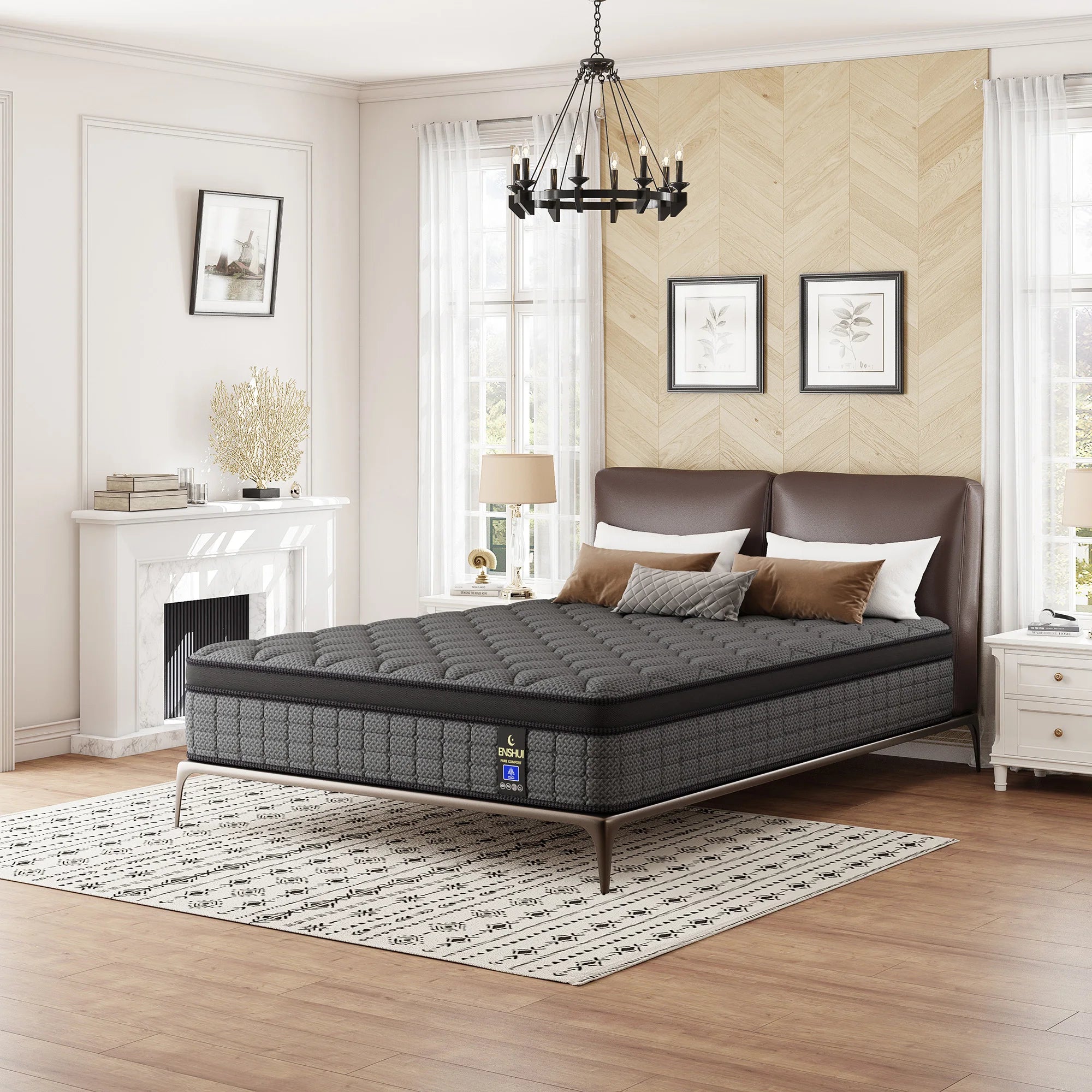 12"/14" Inch Medium Gel Memory Foam Mattress, Twin, Full, Queen, King Mattress In A Box