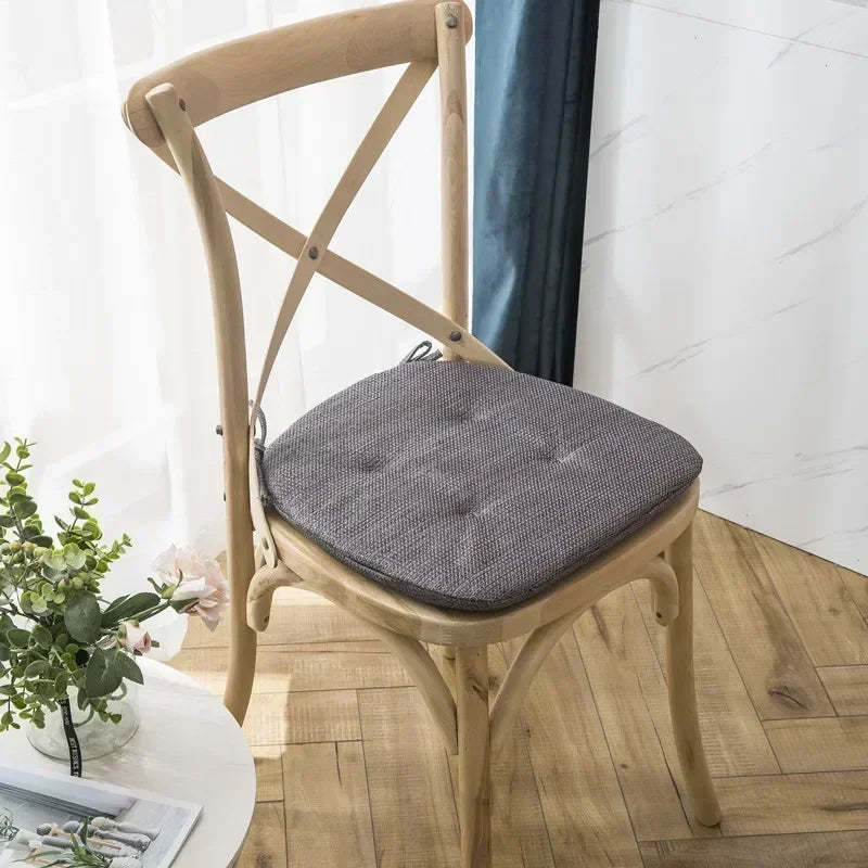 Nordic Multi Color Breathable Chair Cushion with Straps