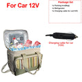 33L Portable Foldable Electric Bag Refrigerator, Perfect for Family Picnics Camping Car Travel Road Trip