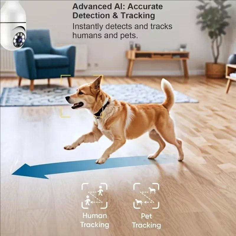E27 Bulb Surveillance Outdoor Security Camera