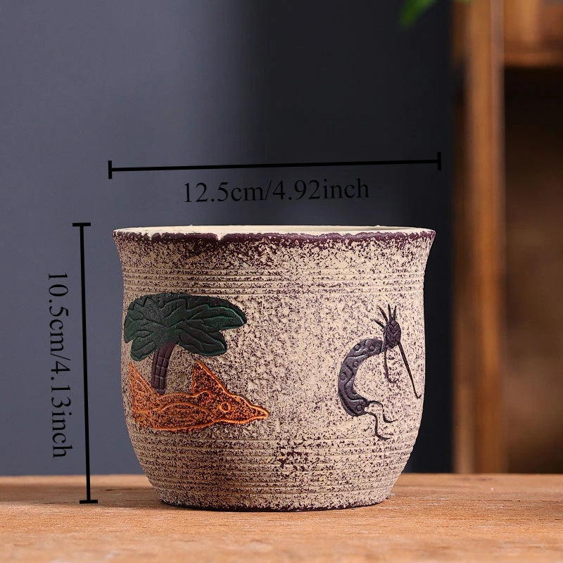 Mediterranean Succulent Flower Pot Large Diameter