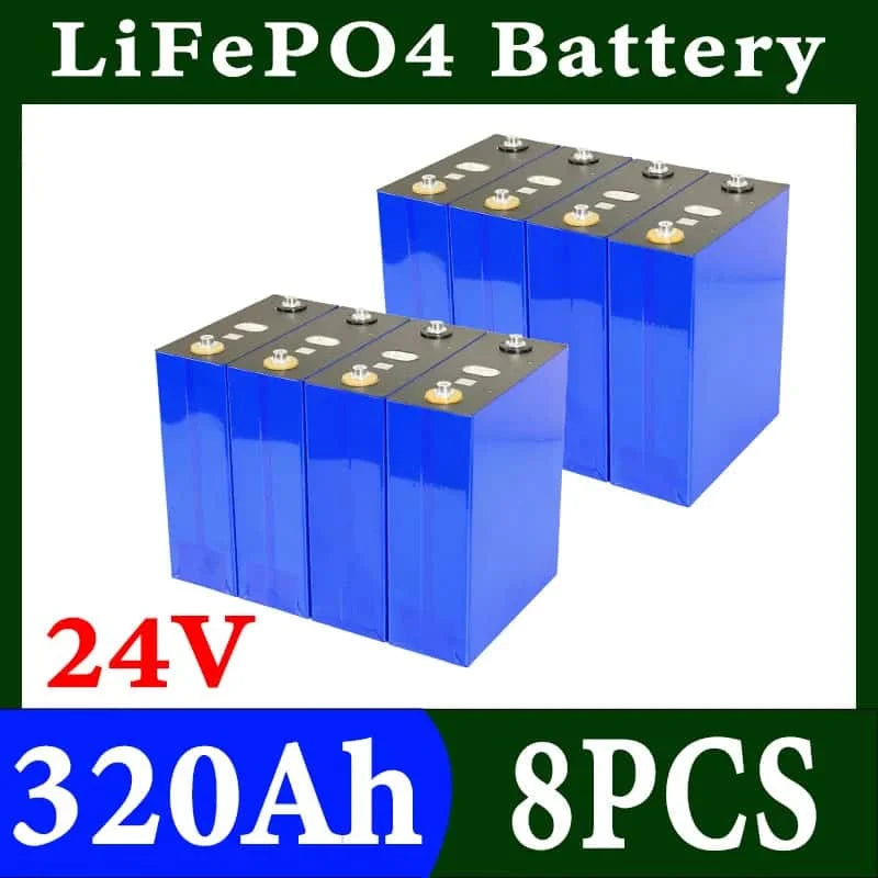 Lifepo4 Battery 3.2V 360AH 340AH 320AH 280AH 100AH for DIY Car Marine Solar Energy Storage 12V 24V 48V Grade A EU US Tax-Free
