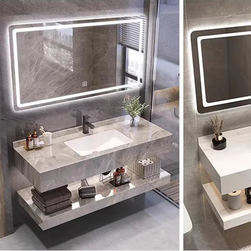 Simple Washbasin Bathroom Partition Vanity