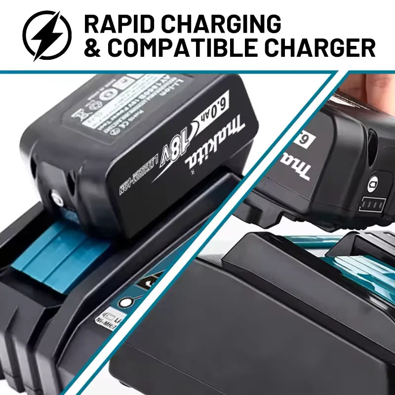2026 Makita BL1860 BL1850B BL1850 BL1840 BL1830 Screwdriver Battery  Charger 18v Replacement Power Tool Batteries.