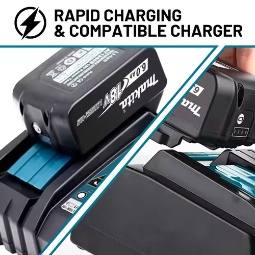 2026 Makita BL1860 BL1850B BL1850 BL1840 BL1830 Screwdriver Battery  Charger 18v Replacement Power Tool Batteries.