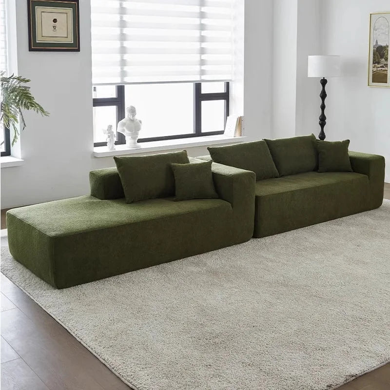 Modern Fabric Upholstered Corner Sofa