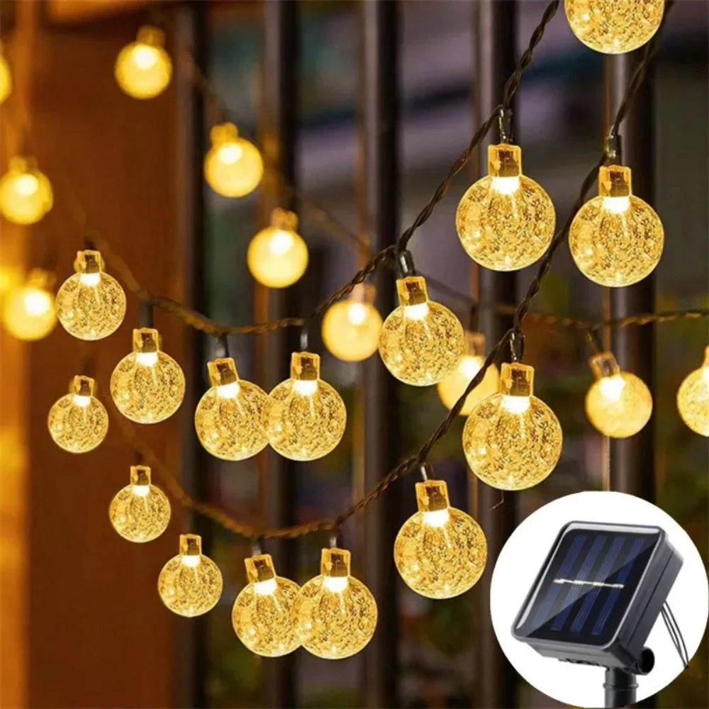 Outdoor Solar LED Bubble Ball Light String