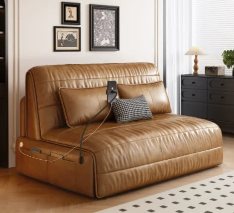 Strong 2 Seats Electric Sofa Loveseat.  Italian Designer Oversized Recliner Chair