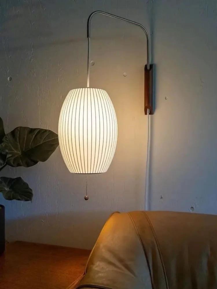 Italian Minimalist Silk Wall Lamp