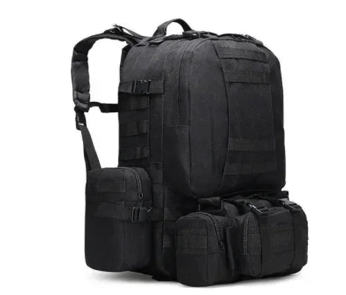 50L Tactical Backpack, Waterproof 4 In1 Molle Sport Tactical Bag