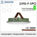 MOSLIGHTING Camping Lantern 24W PD Fast Charging Outdoor Portable Flashlight Work Light with 5 Modes