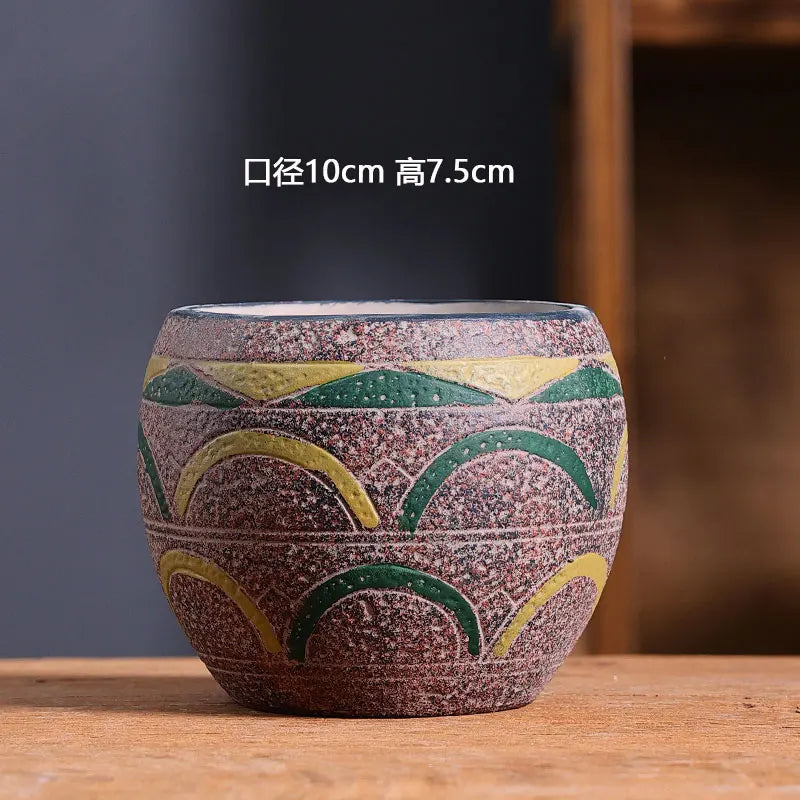 Mediterranean Succulent Flower Pot Large Diameter