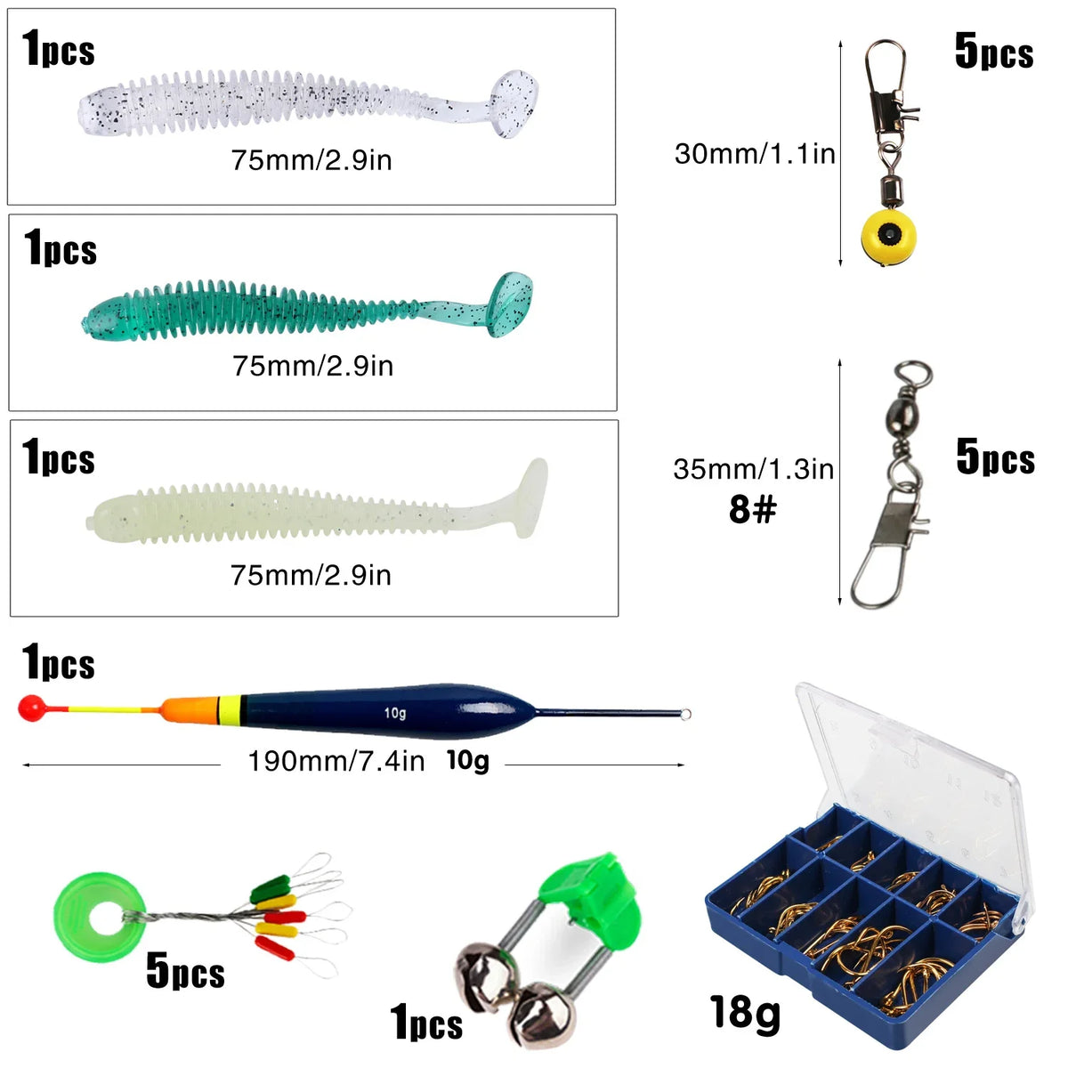 Sougayilang Baitcasting Fishing Rod and Reel Combo, 5Section Fishing Rod and 7.2:1 Gear Ratio Reel Full Kit