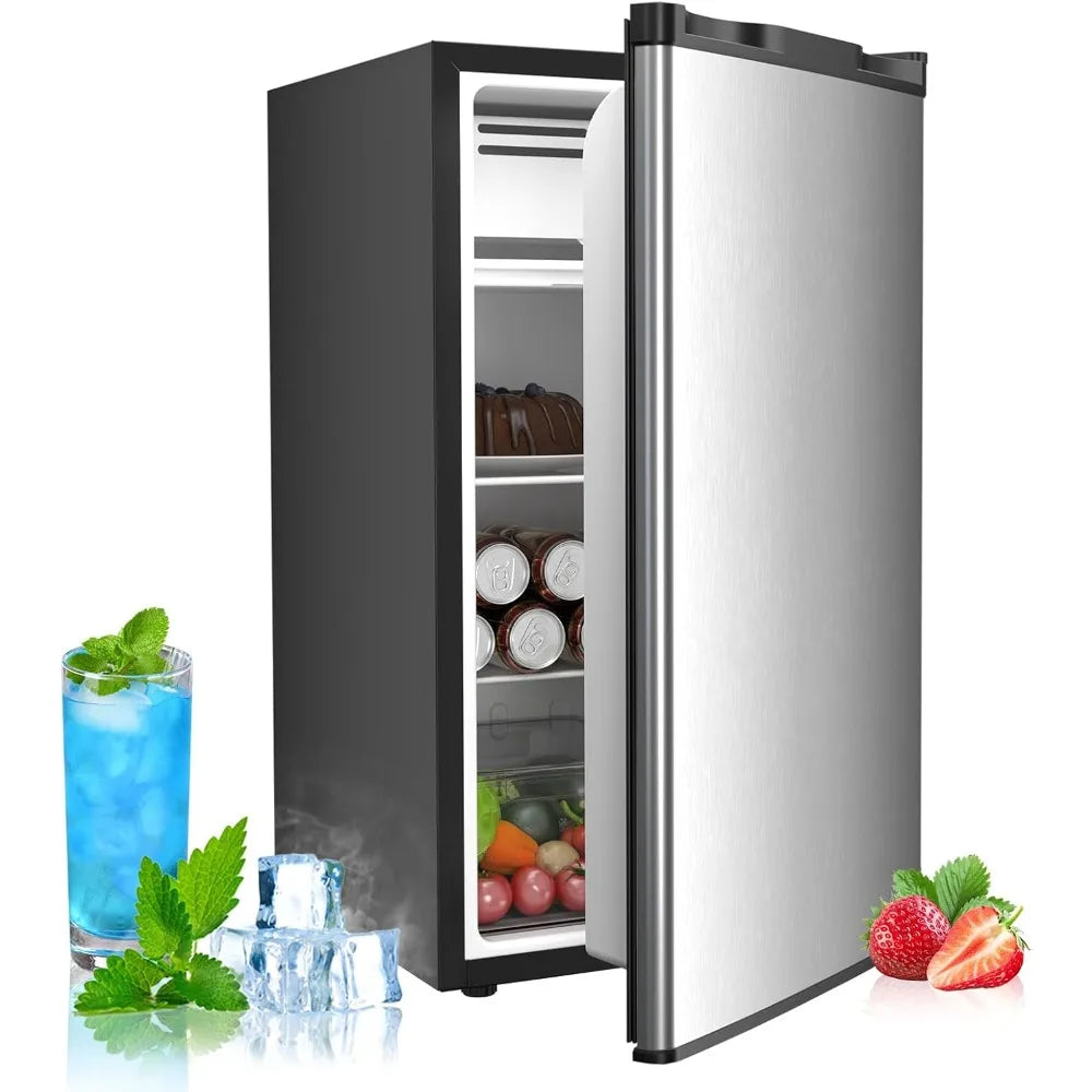 US Shipped  3.2 Cu.ft Mini Fridge with Freezer Compact Single Door