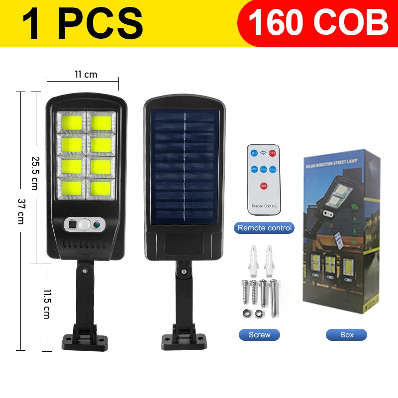 Super Bright 1008 LED Solar Lights Outdoor Street Lamp, 3 modes With Smart Motion Sensor