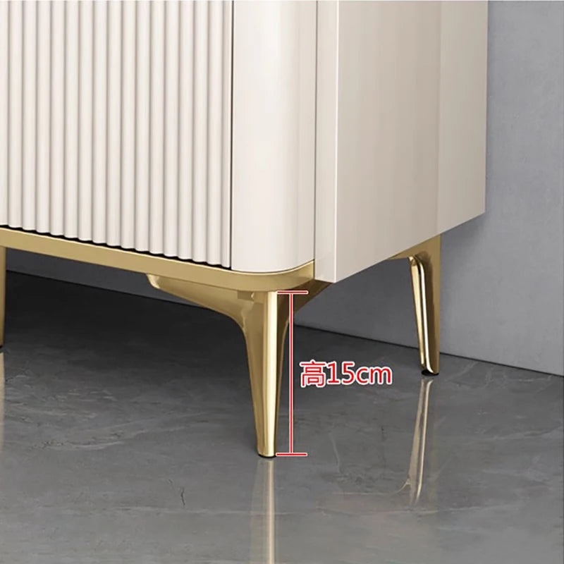 Large European Luxury Living Room Cabinets With Metal Legs, Nordic Modern Szafka Vintage Furniture