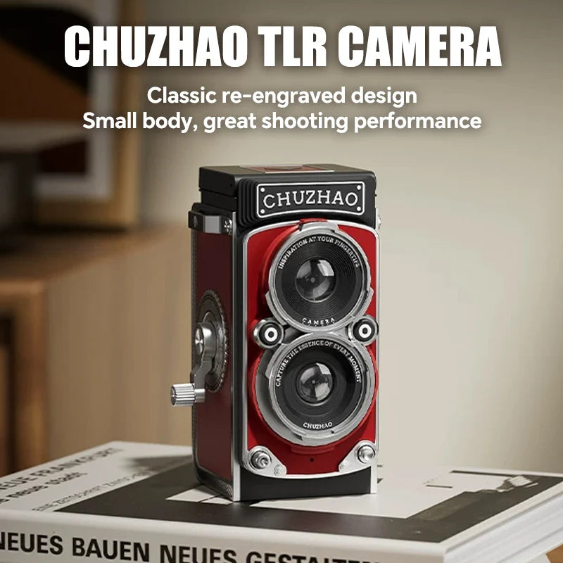 CHUZHAO Vintage Mini Digital Camera Retro Autofocus 12MP, 1080P FHD Video