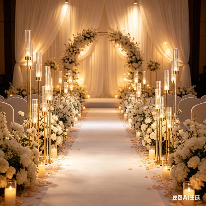 4 pcs Acrylic Candelabras 120 CM Height