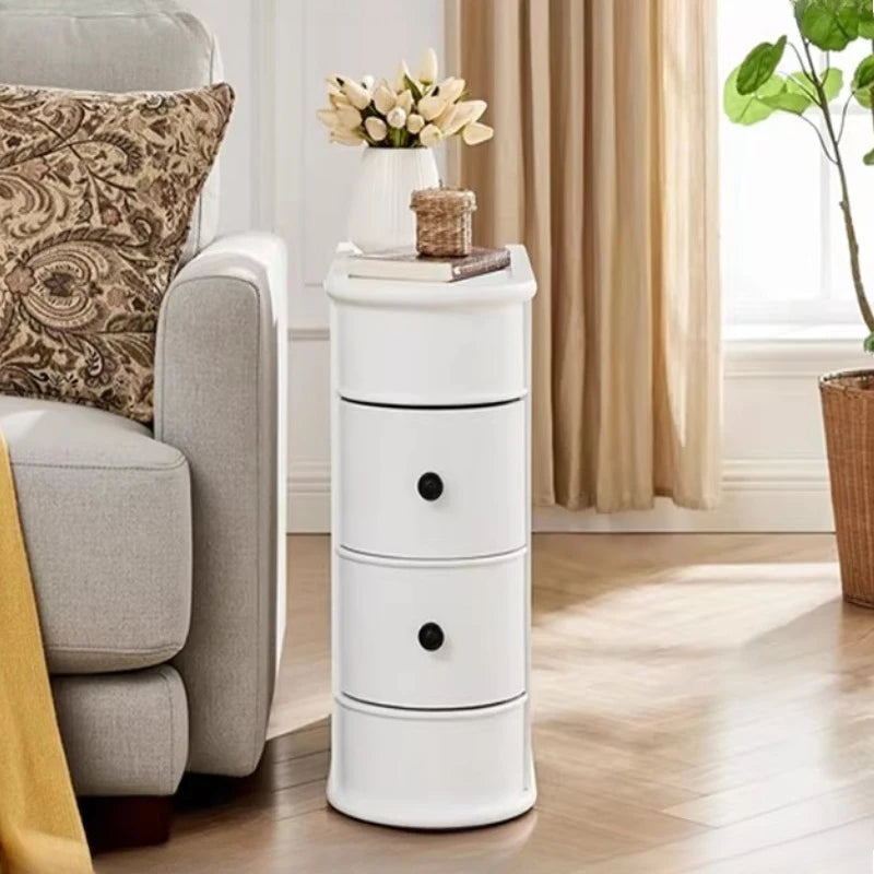 modern Tribesigns End Table Round Solid Wood
