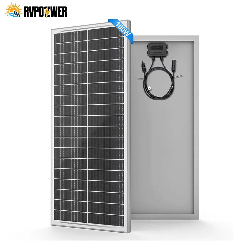 RVPOZWER 400W/200W/100W Rigid Solar Panels, 18BB N-Type Mono Cells