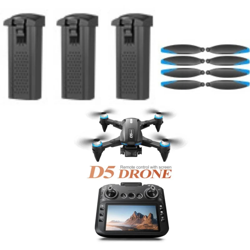 D5 Drone Parts, 3.7V 1200MAH Battery/Propeller For D5 Drone