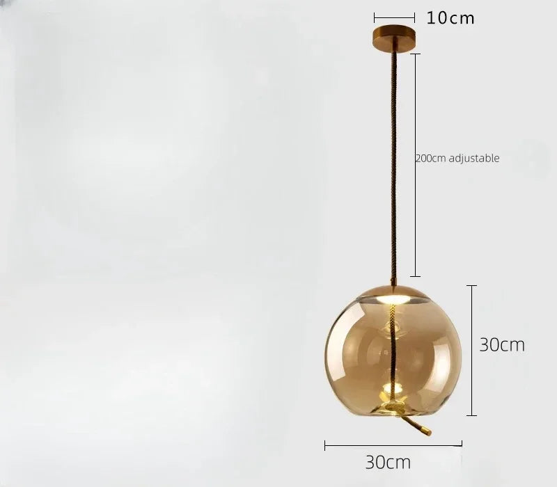 Nordic Style Designer Postmodern Luxury Glass Single Head Pendant Lamp, Creative Art Bar Dining Lighting Fixture