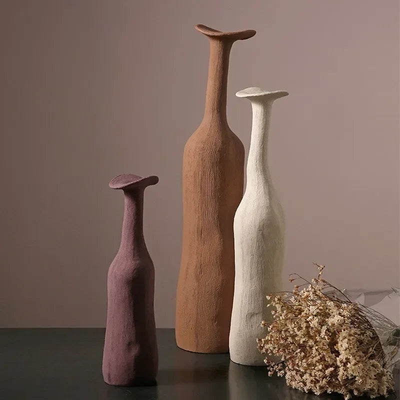 Nordic Style Small Vase, Ceramic High-End Ornament