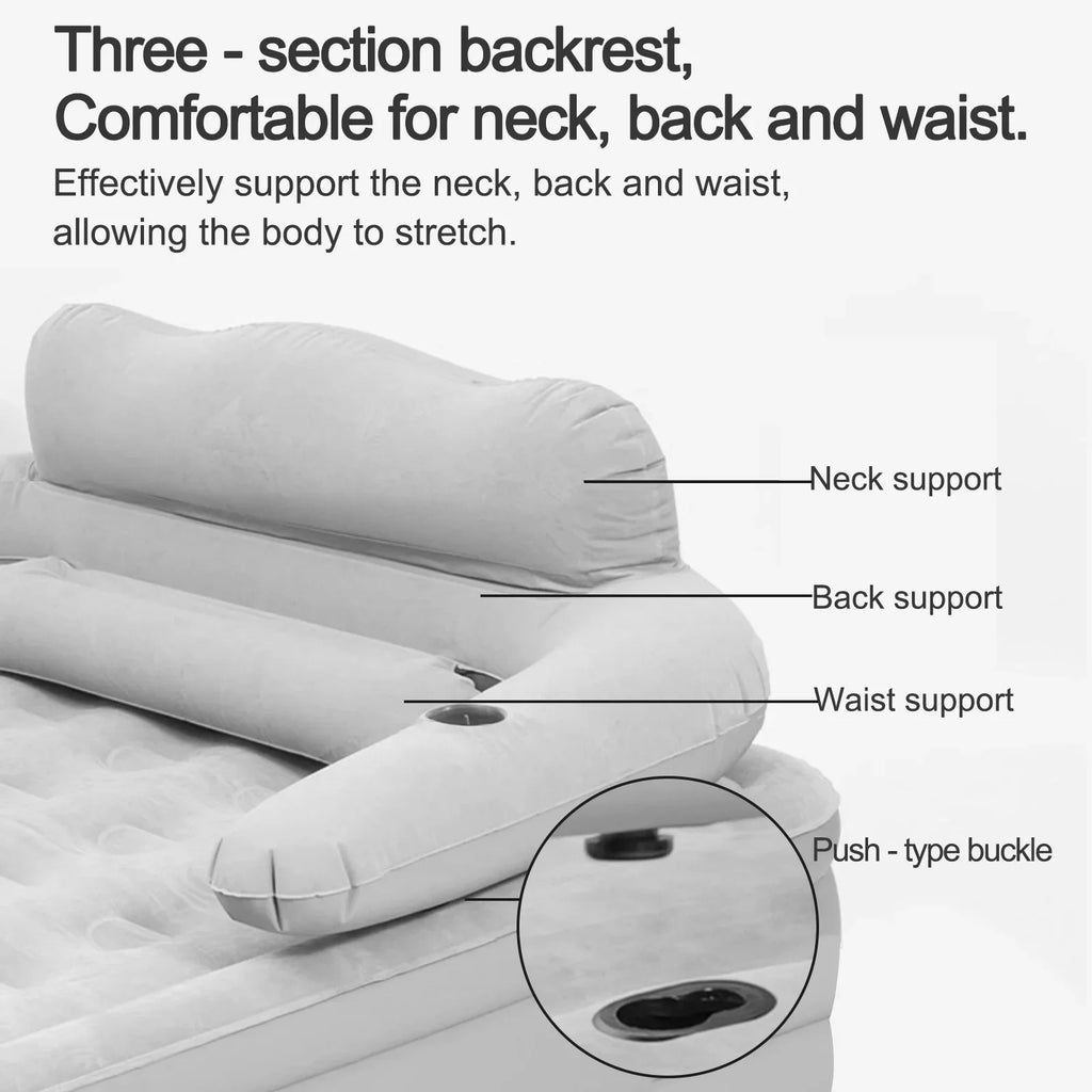 2 Person Built-In Pump Automatic Inflatable Camping Mattress