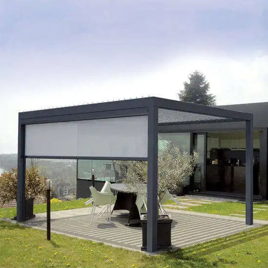 Any Size Custom Aluminum Alloy Pergola LED Light Waterproof Weather Resistant Outdoor Patio Backyard Pool Garden UV Easy Clean