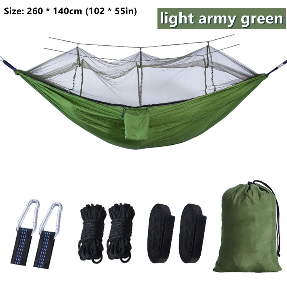Portable Outdoor Double Mosquito Net Hammocks