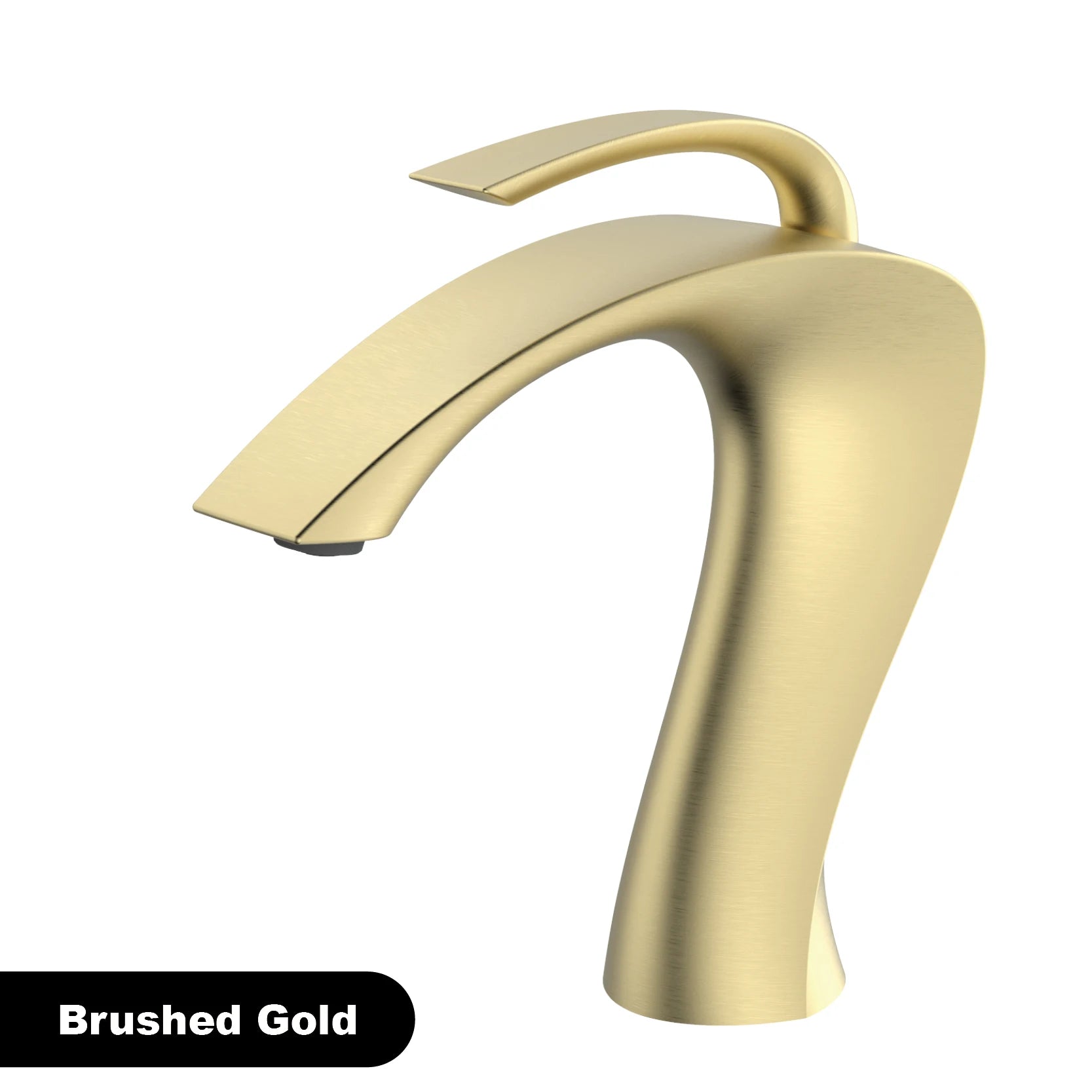 Luxury Modern Deck Mounted Brass Bathroom Vanity Faucet, 18 Variants