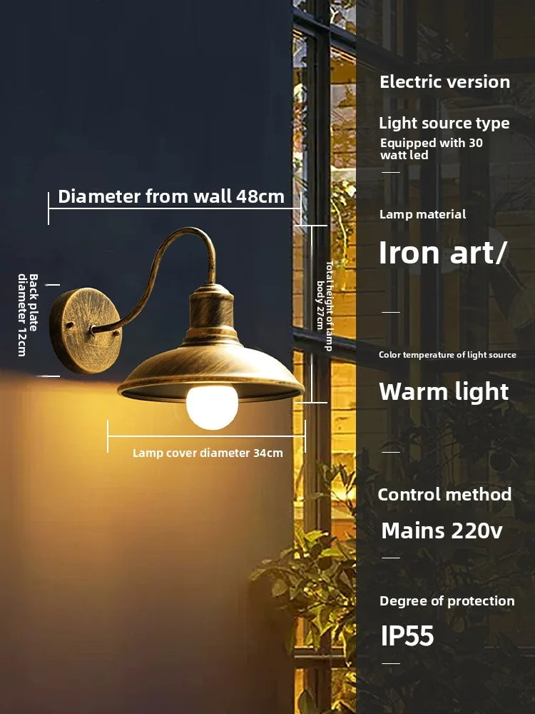 Outdoor Waterproof Solar Energy Exterior Wall Lamp