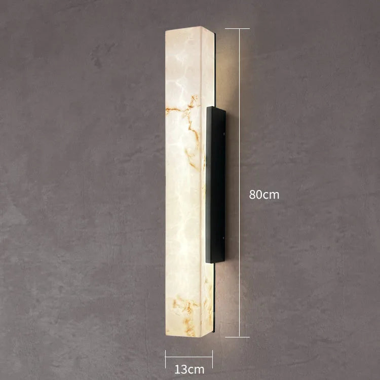 Modern Minimalist Outdoor Waterproof IP65 Lmitated Marble LED Wall Light