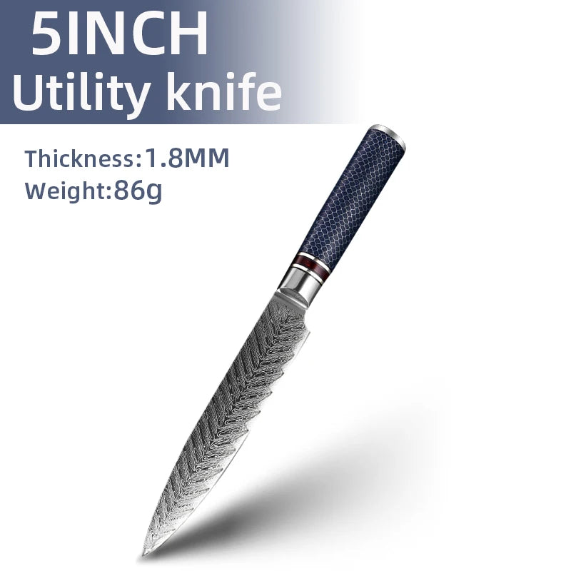 MYVIT Professional kitchen knives 67 Layers Damascus Steel Knife Set 4-8 inch knive Japanese Chef Knifes durable and sharp
