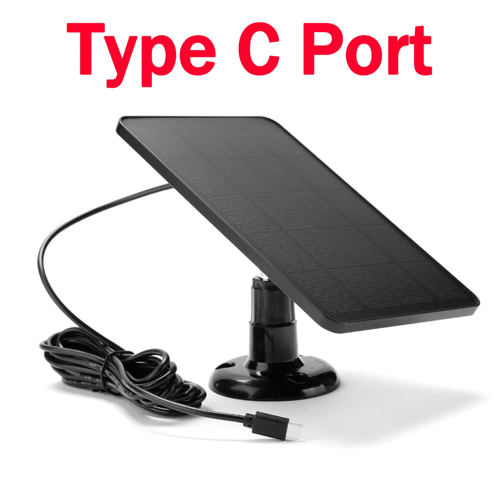 10W 5V Solar Panel Micro USB+Type-C 2in1 Outdoor Solar Cells Charger Solar Panels
