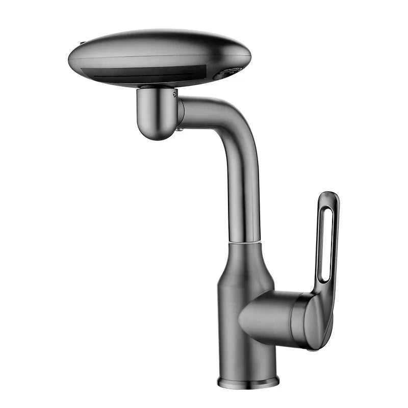 Stainless Steel Bathroom Faucet, Spaceship design 4 mode Drinking Fountain Waterfall