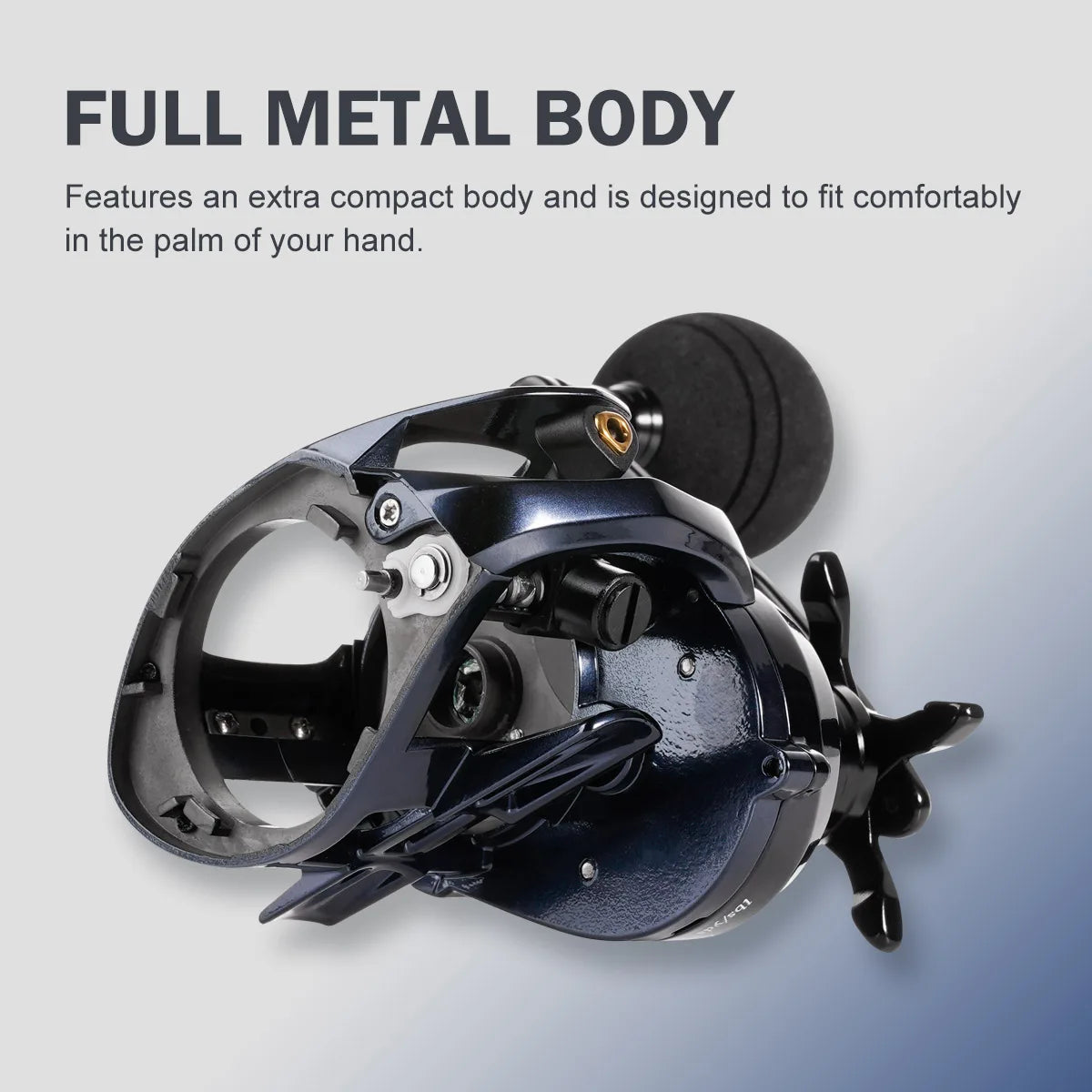 Noeby Inshore Baitcasting Fishing Reel 25kg Max Drag Full Metal Body 6.31 Rear Ratio Big Game Saltwater Fishing Reels
